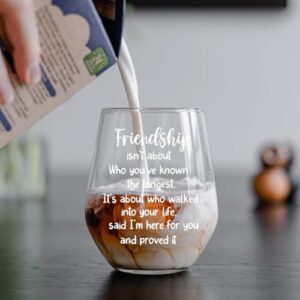 Bestt Friend Gifts For Women,Christmas Gifts for Women Friend,Friendship Gifts for Women Friends,Birthday Gifts for Best Friend,Unique Friend Gifts For Sister Bestie Female Wine Glass