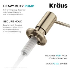 KRAUS Kitchen Soap and Lotion Dispenser in Spot-Free Antique Champagne Bronze, KSD-43SFACB