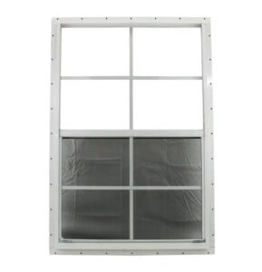 12x18 aluminum double glazed windows for sheds and barns (2-pack) (12x18-2)