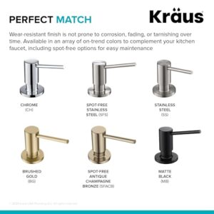 KRAUS Kitchen Soap and Lotion Dispenser in Spot-Free Antique Champagne Bronze, KSD-43SFACB