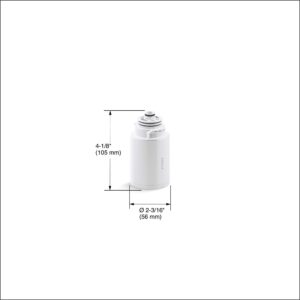 KOHLER R24162-NA Aquifer Shower Filter Replacement for The KOHLER Aquifer Filtered Showerhead, Showerhead Filter for Skin and Hair, One Filter Cartridge