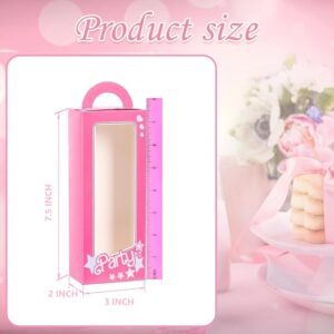 18 Pack Party Boxes Pink Candy Boxes Party Props Pink Gift Bags Party Favor Bags Goodie Bags Party Treat Bags Pink Doll Party Favor Boxes For Cute Girls Women