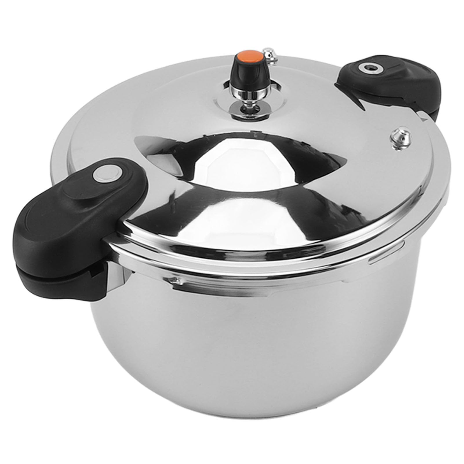 Stainless Steel Pressure Cooker, 80kpa Dual Handle Pressure Canner Large Capacity Pressure Cooking Pot Kitchen Pressure Pan for Gas Stove Electric Stove Induction