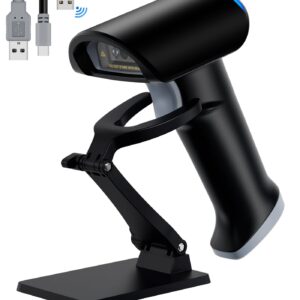 Topwise G1-B 1D 2D Wireless Barcode Scanner with Holder