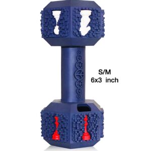 Moon Paws Dumbbells Dog Chew Toys for Aggressive Chewers for Mini Small Medium Large Breed