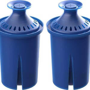 AQUA CREST Water Filter, Intended for Brita® Elite® Water Filter, Pitchers and Dispensers, Everyday, UltraMax, Metro+, XL and More, Lasts 6 Months, 2 Pack