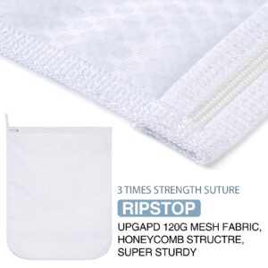 3 pcs Durable Honeycomb Mesh Laundry Bags for Delicates 12" x 15" (3 Medium)