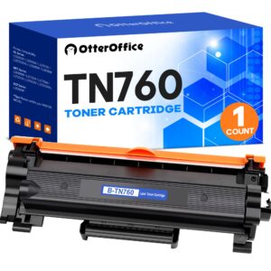 otteroffice tn760 toner cartridge replacement compatible for brother tn760 tn 730 toner tn-730/tn-760 to compatible with dcp-l2550dw hl-l2350dw hl-l2370dw hl-l2370dwxl hl-l2395dw mfc-l2710dw, black