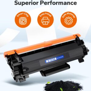 OtterOffice TN760 Toner Cartridge Replacement Compatible for Brother TN760 TN 730 Toner TN-730/TN-760 to Compatible with DCP-L2550DW HL-L2350DW HL-L2370DW HL-L2370DWXL HL-L2395DW MFC-L2710DW, Black