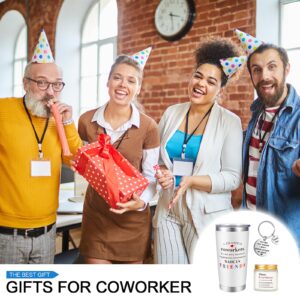 NXPOY Gifts for Coworker- Coworker Gifts for Women -Funny Coworker Gifts for Women- Employee Appreciation Gifts -Birthday Gifts for Coworker Stainless Steel Tumbler 20OZ (White)