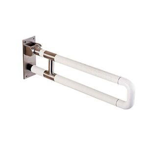 bathroom grab bar, stainless steel shower safety grab bars, folding handrail elderly bathroom,for bathroom bathtub toilet kitchen/white/60cm (white 75