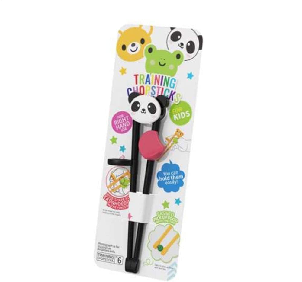 Black Panda Cartoon Animal Chopsticks Practice Helper, Children Practice Chopsticks Reusable Eating Training Tools,Cute Tableware Learn Tools Kitchen Utensils and Gadgets