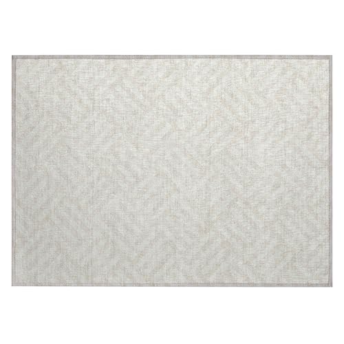 Addison Rugs Chantille ACN620 Ivory 1'8" x 2'6" Indoor Outdoor Area Rug, Easy Clean, Machine Washable, Non Shedding, Bedroom, Living Room, Dining Room, Kitchen, Patio Rug