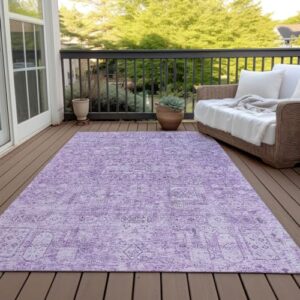 Addison Rugs Chantille ACN611 Lilac 8' x 10' Indoor Outdoor Area Rug, Easy Clean, Machine Washable, Non Shedding, Bedroom, Living Room, Dining Room, Kitchen, Patio Rug