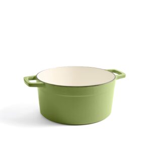 Martha by Martha Stewart 5 QT Enameled Cast Iron Dutch Oven w/Lid - Bay Leaf