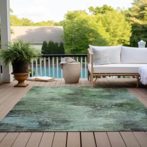 Addison Rugs Chantille ACN592 Green 3' x 5' Indoor Outdoor Area Rug, Easy Clean, Machine Washable, Non Shedding, Bedroom, Living Room, Dining Room, Kitchen, Patio Rug