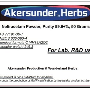 Akersunder Nefiracetam Powder, Purity 99+%, 50 Grams