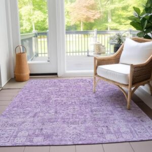 Addison Rugs Chantille ACN611 Lilac 8' x 10' Indoor Outdoor Area Rug, Easy Clean, Machine Washable, Non Shedding, Bedroom, Living Room, Dining Room, Kitchen, Patio Rug