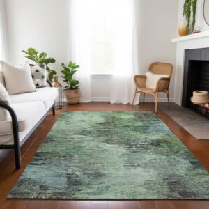 Addison Rugs Chantille ACN592 Green 3' x 5' Indoor Outdoor Area Rug, Easy Clean, Machine Washable, Non Shedding, Bedroom, Living Room, Dining Room, Kitchen, Patio Rug