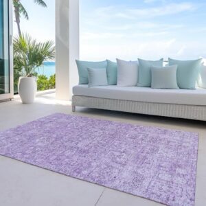 Addison Rugs Chantille ACN611 Lilac 8' x 10' Indoor Outdoor Area Rug, Easy Clean, Machine Washable, Non Shedding, Bedroom, Living Room, Dining Room, Kitchen, Patio Rug