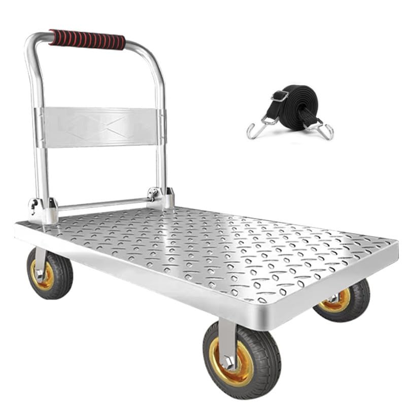 Folding Platform cart Dolly cart Push Cart Dolly Moving Platform (1500 LBS Small(27X19INCH))