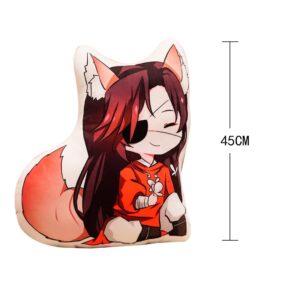 YLEAFUN 45cm Anime Pillow Xie Lian Hua Cheng Cosplay Printed Pillow Cute Cartoon Plush Stuffed Cushion Throw Pillow for Home Decoration