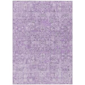 addison rugs chantille acn611 lilac 8' x 10' indoor outdoor area rug, easy clean, machine washable, non shedding, bedroom, living room, dining room, kitchen, patio rug