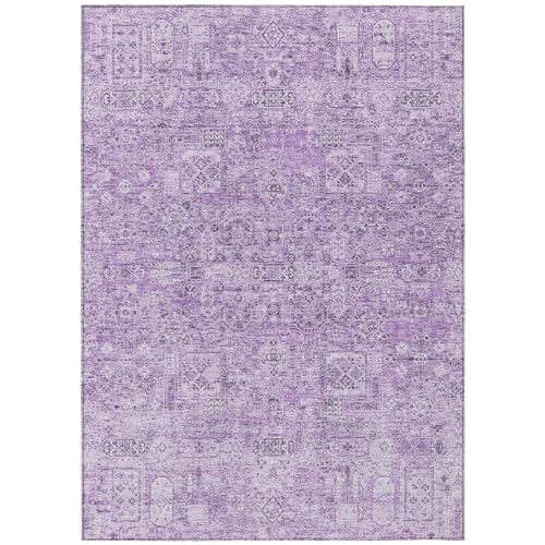 Addison Rugs Chantille ACN611 Lilac 8' x 10' Indoor Outdoor Area Rug, Easy Clean, Machine Washable, Non Shedding, Bedroom, Living Room, Dining Room, Kitchen, Patio Rug