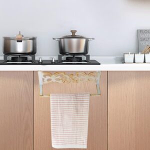 Kitchen Towel Holder Over Door Towel Rack Cabinet Towel Holder Kitchen Towel Rack for Dish Towel Hand Towel Bathroon Doors