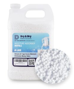 dry & dry moisture absorbers refill beads (8 lbs) - dehumidifiers for home dehumidifier for basement dehumidifiers for bedroom small dehumidifiers dehumidifiers moisture absorbers