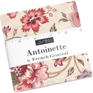 Antoinette Charm Pack by French General; 42-5" Precut Fabric Quilt Squares