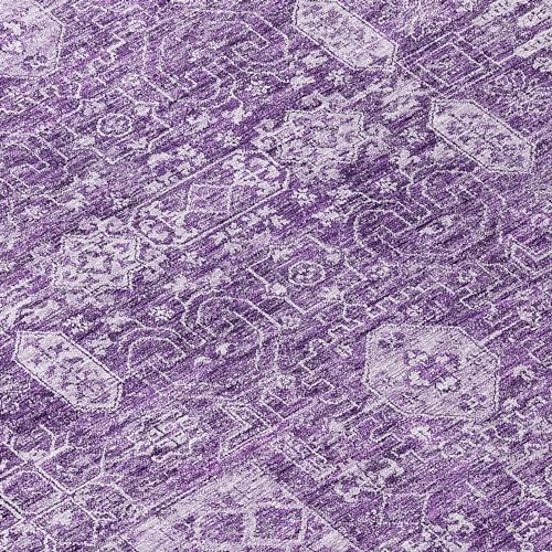 Addison Rugs Chantille ACN637 Purple 1'8" x 2'6" Indoor Outdoor Area Rug, Easy Clean, Machine Washable, Non Shedding, Bedroom, Living Room, Dining Room, Kitchen, Patio Rug