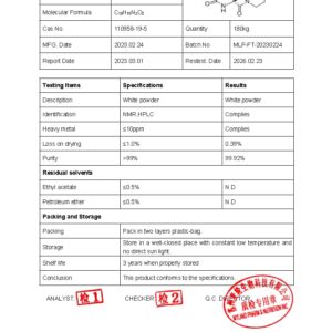 Akersunder Fasoracetam Powder, Purity 99+%, 25 Grams, 100mg Scoop Inside