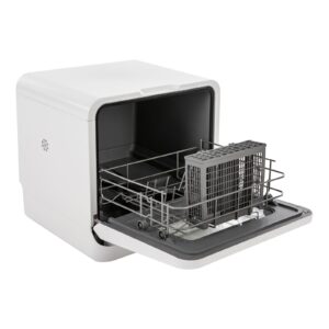 3-in-1 Portable Countertop Dishwasher with 360° Non-dead Angle Spray, Multiple Washing Programs Dishwasher Machine 785W for Small Apartments, Dorms and Rvs, 17.32x16.25x16.69in