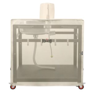 Outdoor Dining Cart Cover for Feasto Modular Outdoor Kitchen Sink Station, Heavy Duty Waterproof Cover for Feasto Dining Cart, Beige (L36”xW26.5”x H45”)