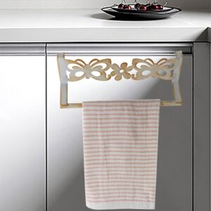 Kitchen Towel Holder Over Door Towel Rack Cabinet Towel Holder Kitchen Towel Rack for Dish Towel Hand Towel Bathroon Doors