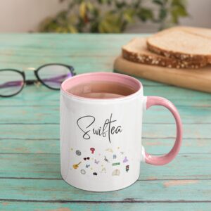 Bzelkry Coffee Mug - Singer Inspired Coffee Cup - 11 Ounce - Gift for Women - Singer Albums Inspired Cute Icons - Girl Fans Merch, Merchandise - Novelty Coffee Mug