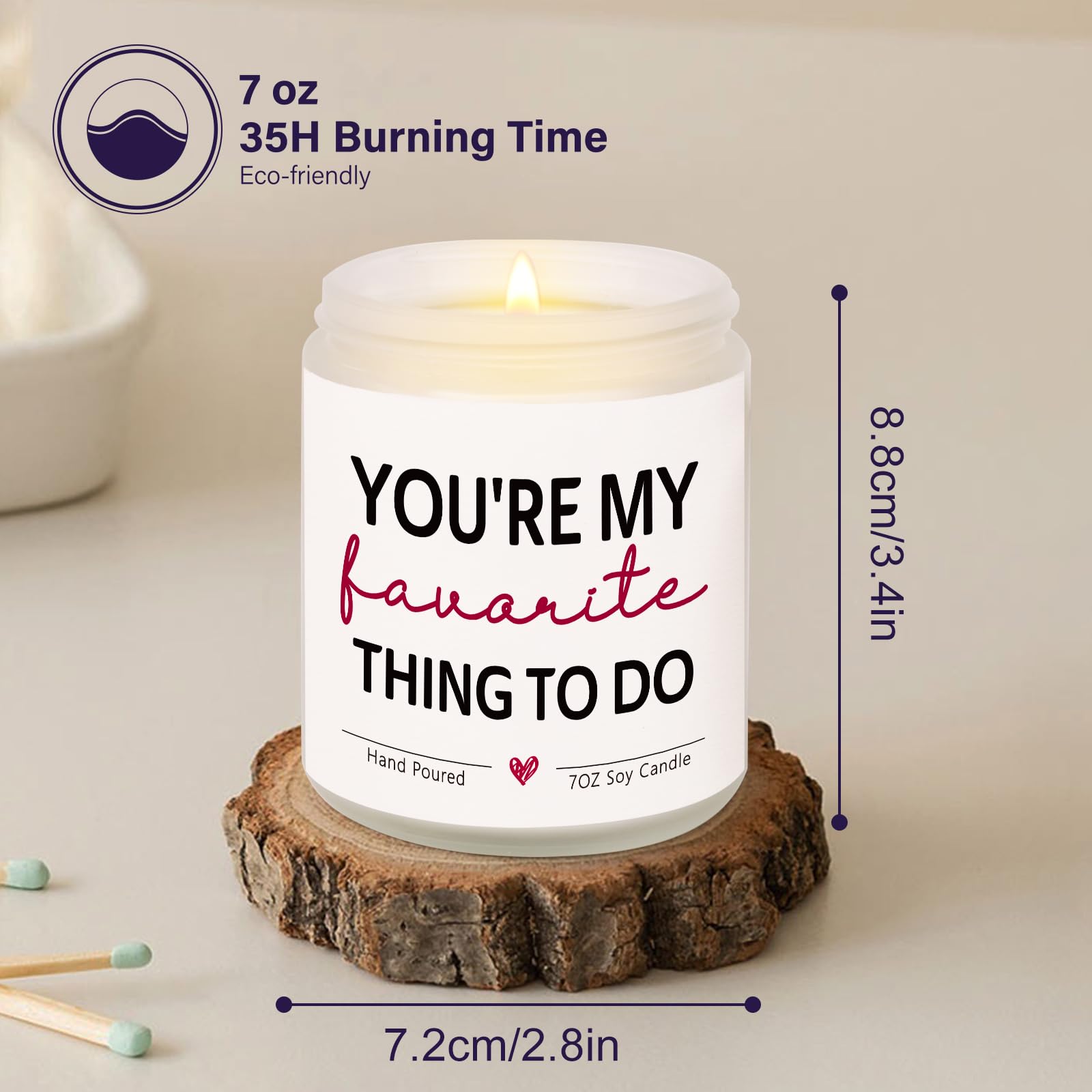 Funny Christmas Gifts for Boyfriend Girlfriend, I Love You Candle, Anniversary Birthday Gifts for Her, Him, Girlfriend, Boyfriend, Romantic Couples Gifts for Christmas, Valentines Day