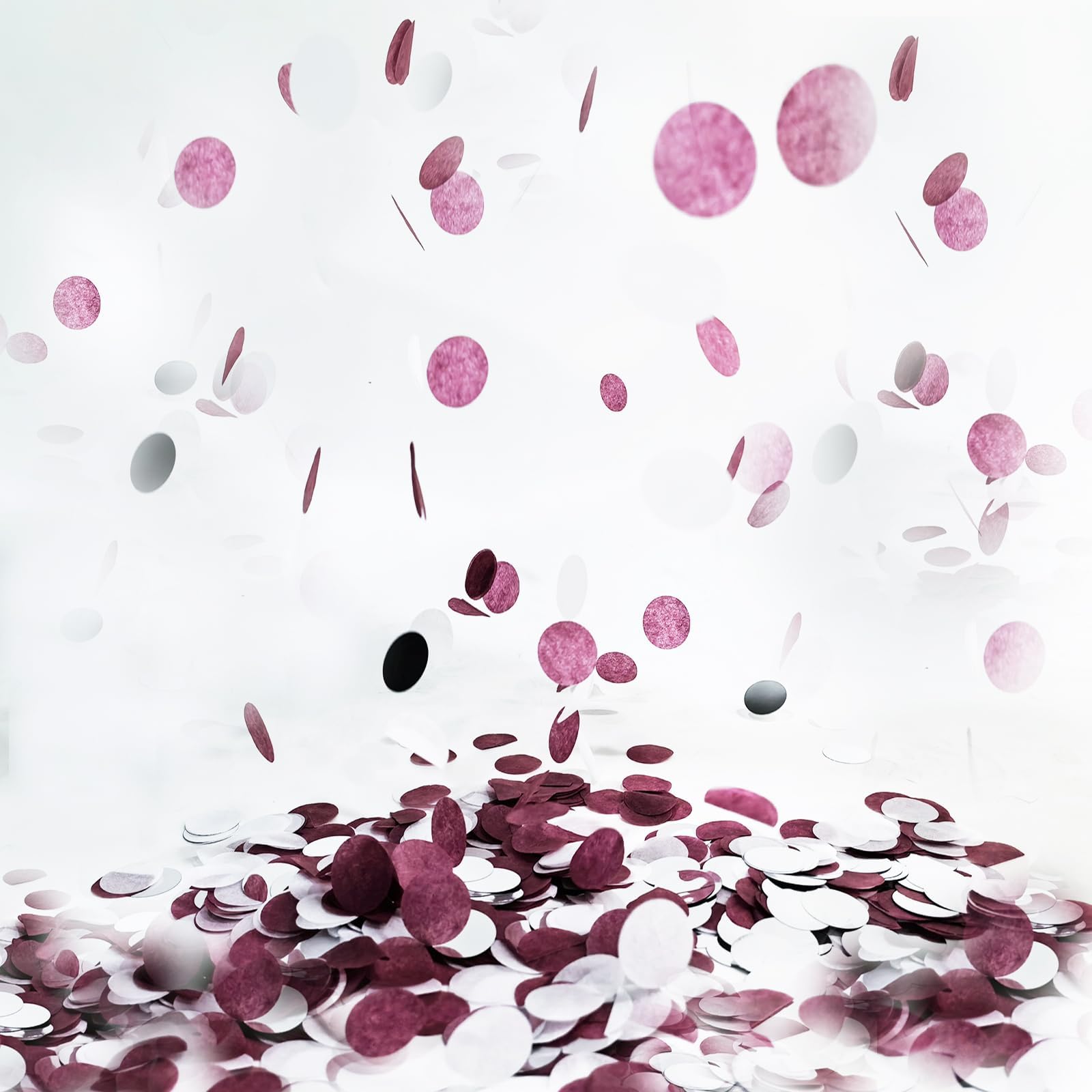 Maroon Confetti/Maroon Graduation Decorations/Burgundy Silver Table Decorations/Burgundy Silver Confetti/Maroon Engagement/Burgundy Silver Birthday Decorations Weddings