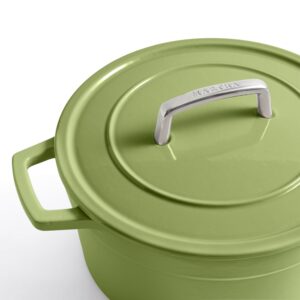 Martha by Martha Stewart 5 QT Enameled Cast Iron Dutch Oven w/Lid - Bay Leaf