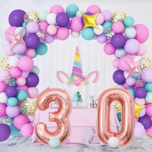 YFHVJTKO 40 Inch Number 53 Foil Balloons 53th Celebration Decorations for Happy 53th Birthday Party Wedding Bridal Shower Engagement Photo Shoot Anniversary Decoration, Number 53 Rose Gold Balloon