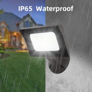 Tesoorda 120W LED Wall Pack Light with Dusk to Dawn Photocell and LED Flood Lights Outdoor, 40W LED Flood Light with Knuckle