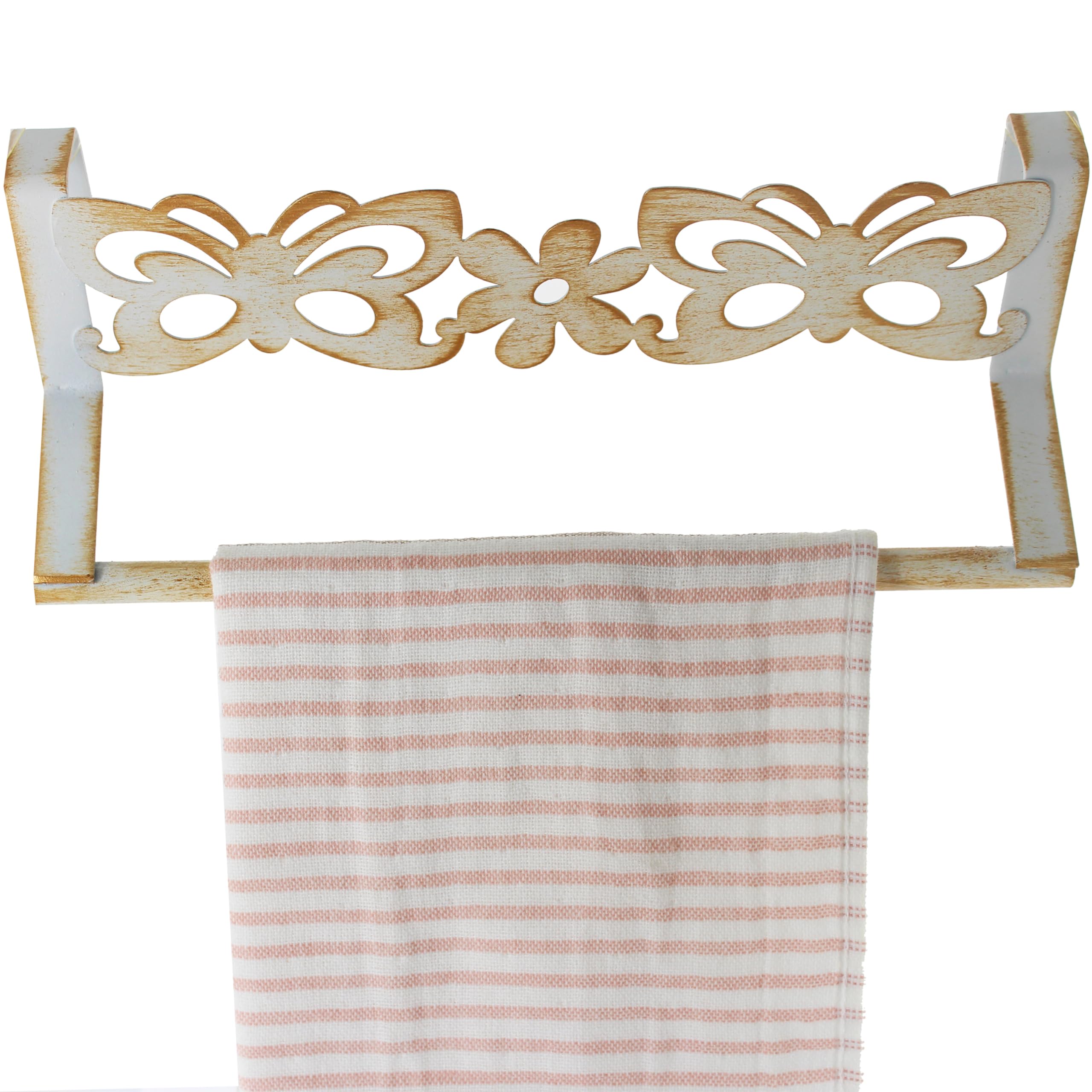 Kitchen Towel Holder Over Door Towel Rack Cabinet Towel Holder Kitchen Towel Rack for Dish Towel Hand Towel Bathroon Doors