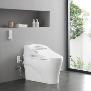 miseno mt-yose32-15wst yosemite 1.27 gpf one-piece elongated toilet – bidet seat included - white