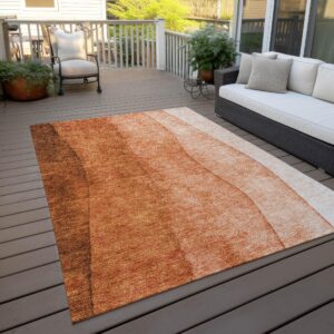 Addison Rugs Chantille ACN625 Paprika 8' x 10' Indoor Outdoor Area Rug, Easy Clean, Machine Washable, Non Shedding, Bedroom, Living Room, Dining Room, Kitchen, Patio Rug