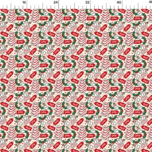 Christmas Bullet Textured Fabric by The Yard Floral Stretch Liverpool - 1 Yard Thick Knit Jersey Fabric for Bows Clothes Sewing (AA898)