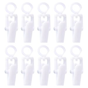 10 pieces hanging laundry hooks clip plastic swivel hanging towel clips strong clips with hanger hook for curtain plastic towel clip hat clip