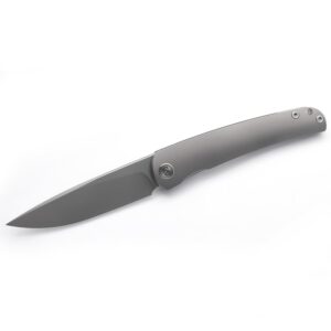 miguron knives m akri front flipper folding knife 3.5" sandblasting m390 blade sandblasting titanium handle pocket knife mgr-612gy