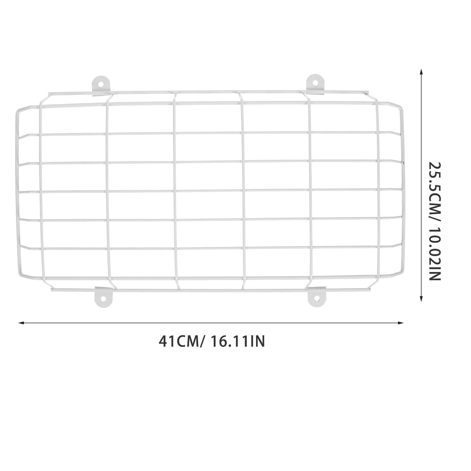 Angoily Exit Sign Protective Cage Cover, Exit Sign Damage Stopper Protective, Coated Steel Wire Guard, Wall Mount Exit Sign Emergency Lights Exit Sign Light Protective Guard