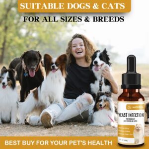 SZYCKJGS Yeast Infection Treatment for Dogs | Supports Healthy Itch Relief, Inflammation Relief, Allergy Relief & More | Dog Yeast Ear Infection Treatment- 1 fl oz